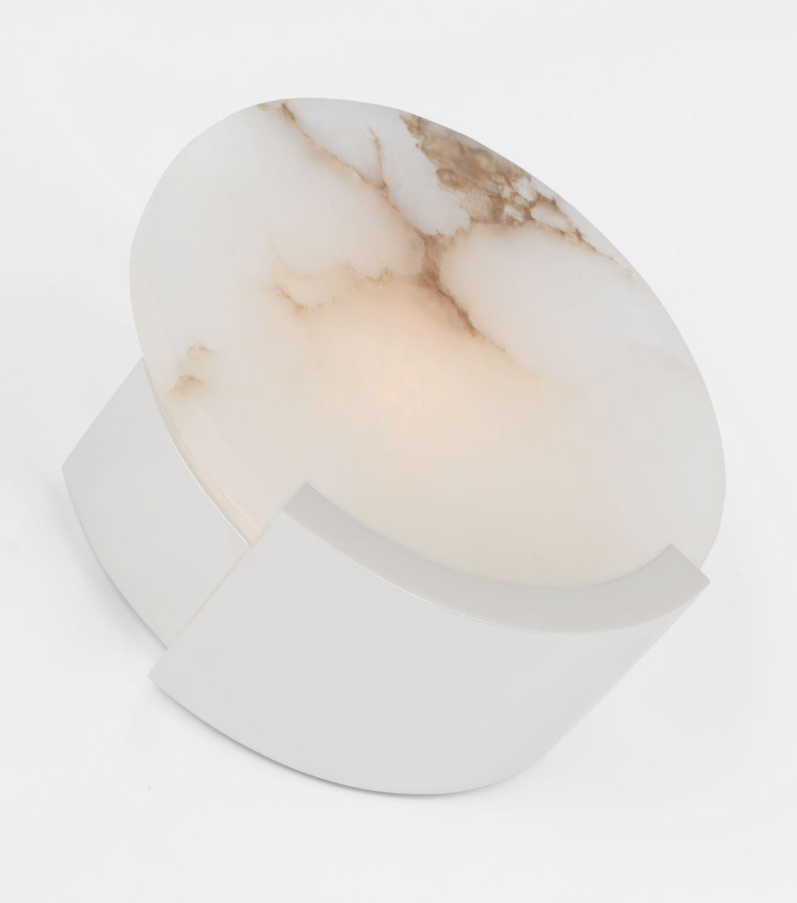 Melange Sconce | Polished Nickel | Alabaster