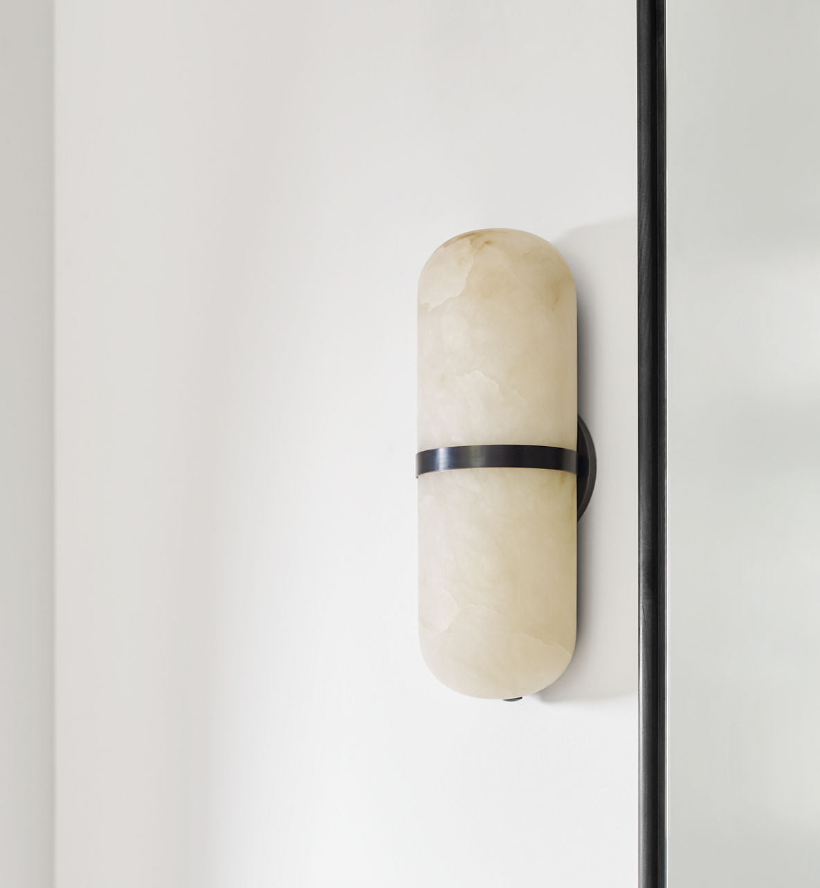 Melange Pill Form Sconce | Bronze | Alabaster