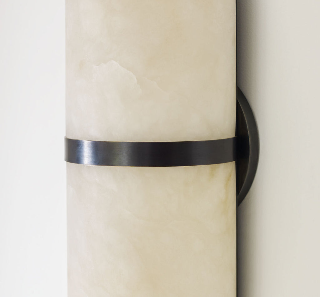 Melange Pill Form Sconce | Bronze | Alabaster