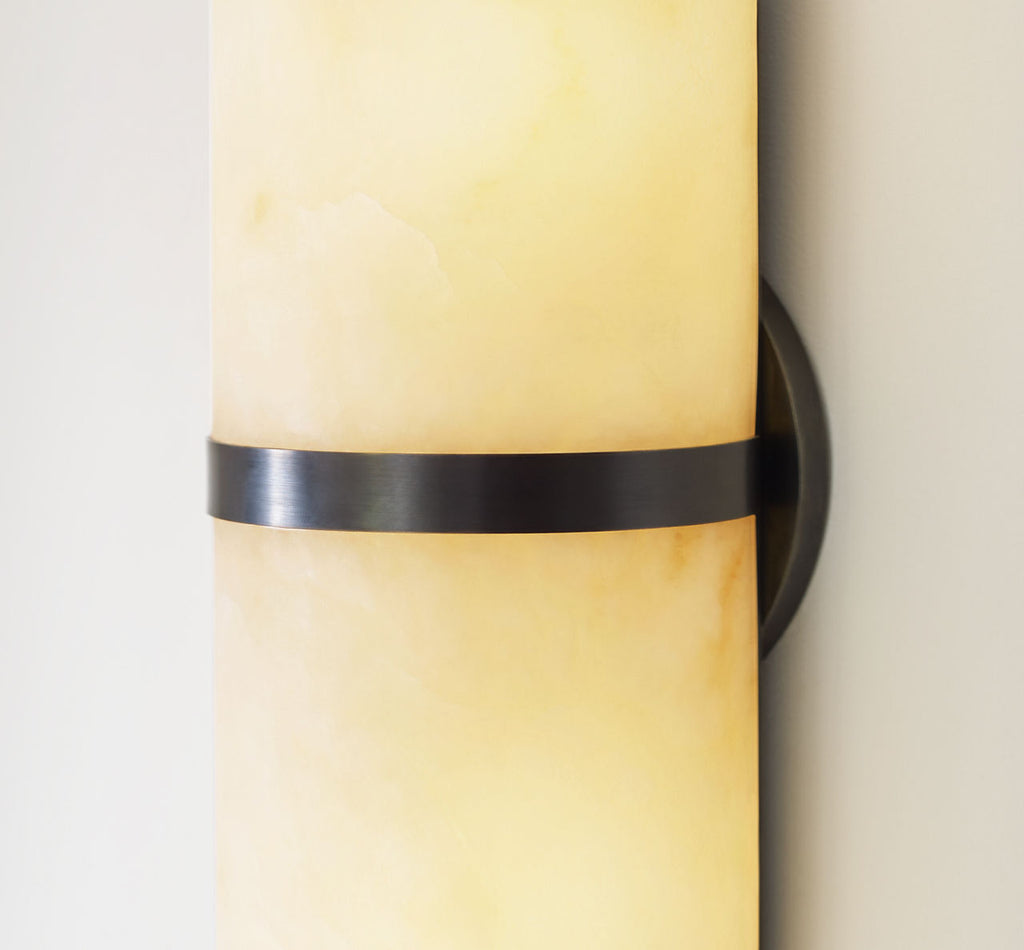 Melange Pill Form Sconce | Bronze | Alabaster