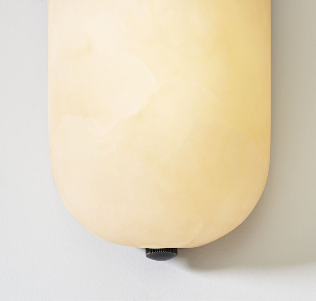 Melange Pill Form Sconce | Bronze | Alabaster