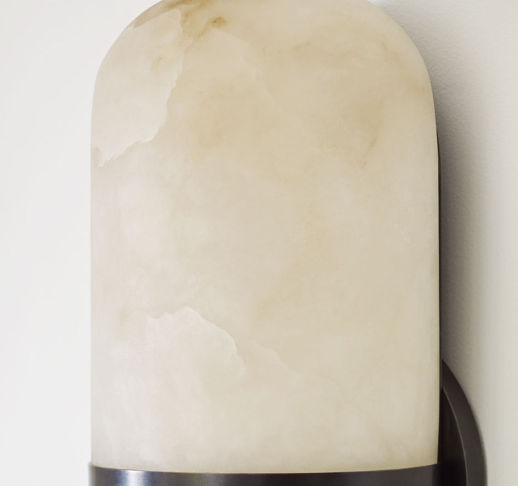 Melange Pill Form Sconce | Bronze | Alabaster