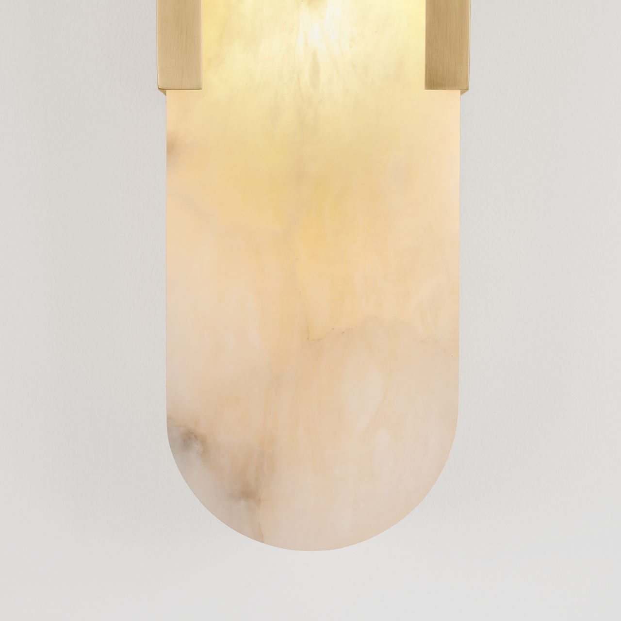 Melange Elongated Sconce | Antique-Burnished Brass | Alabaster