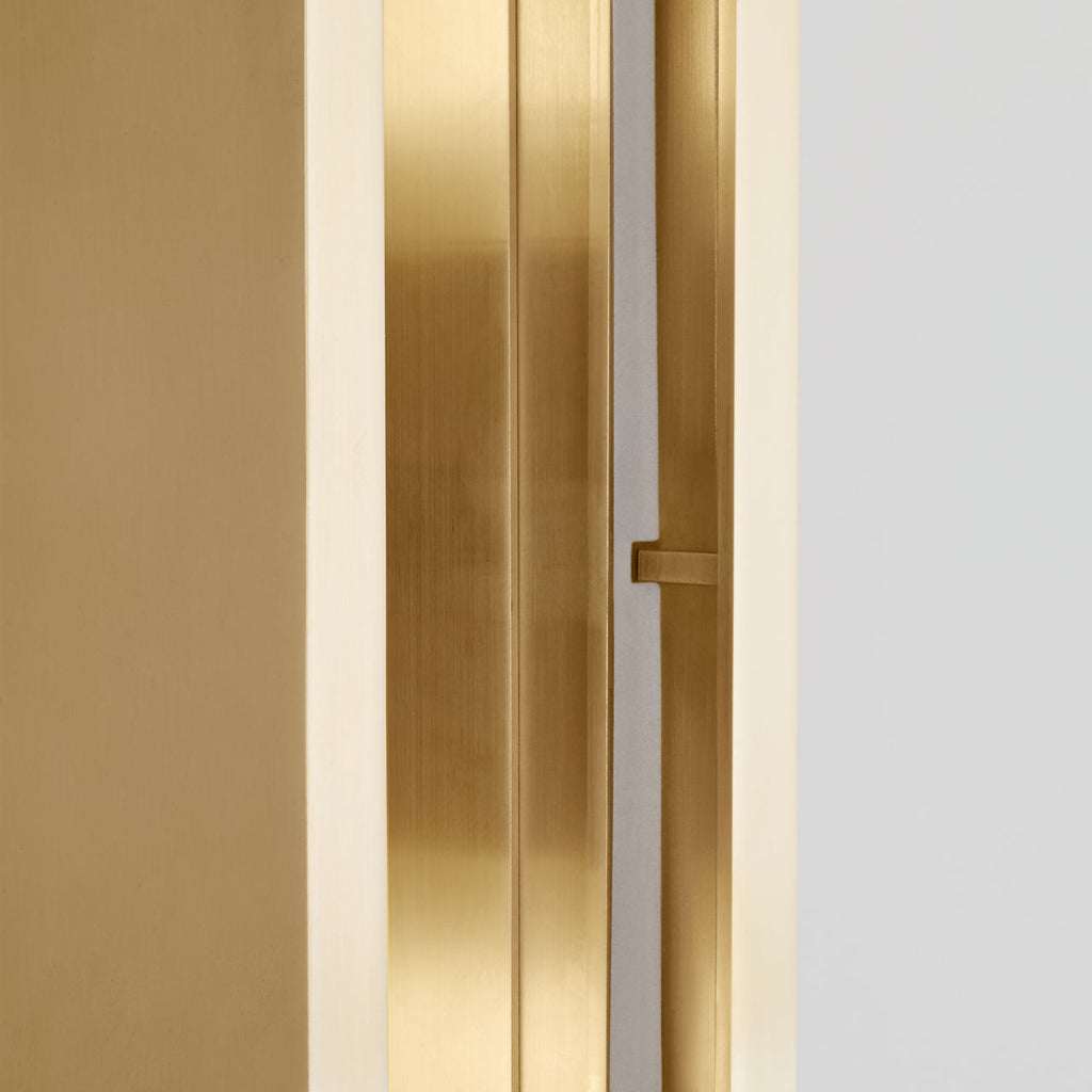 Melange Elongated Sconce | Antique-Burnished Brass | Alabaster