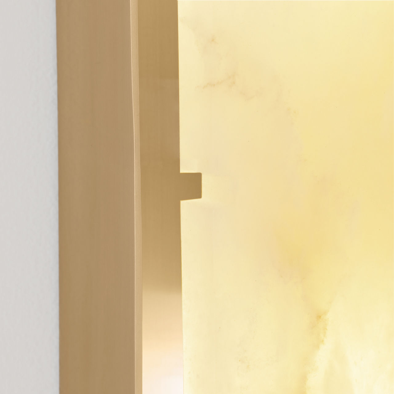 Melange Elongated Sconce | Antique-Burnished Brass | Alabaster