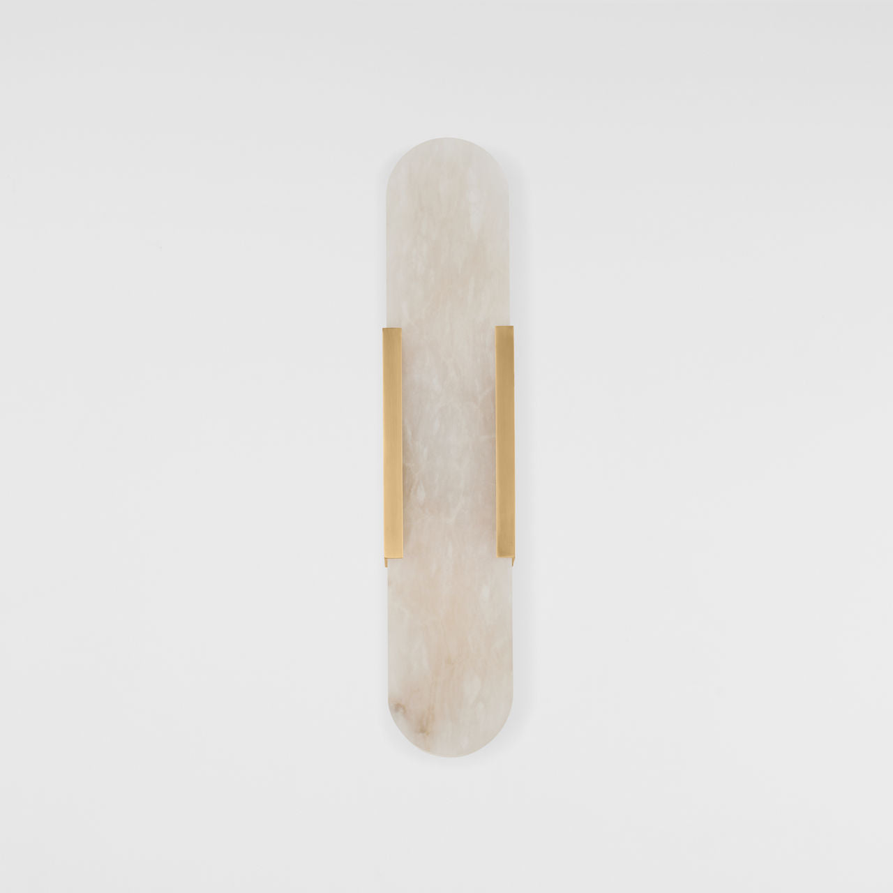 Melange Elongated Sconce | Antique-Burnished Brass | Alabaster