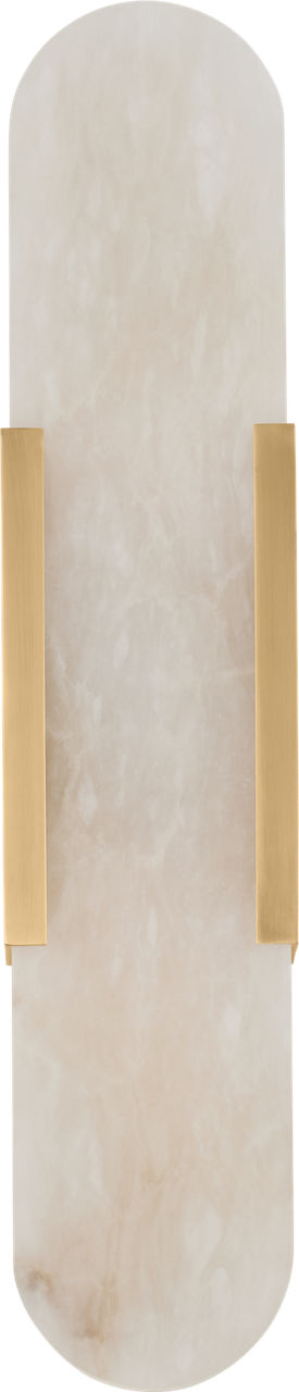 Melange Elongated Sconce | Antique-Burnished Brass | Alabaster