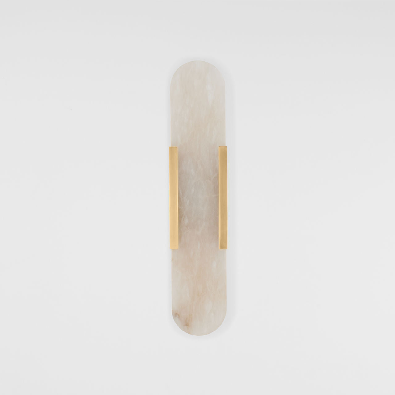 Melange Elongated Sconce | Antique-Burnished Brass | Alabaster