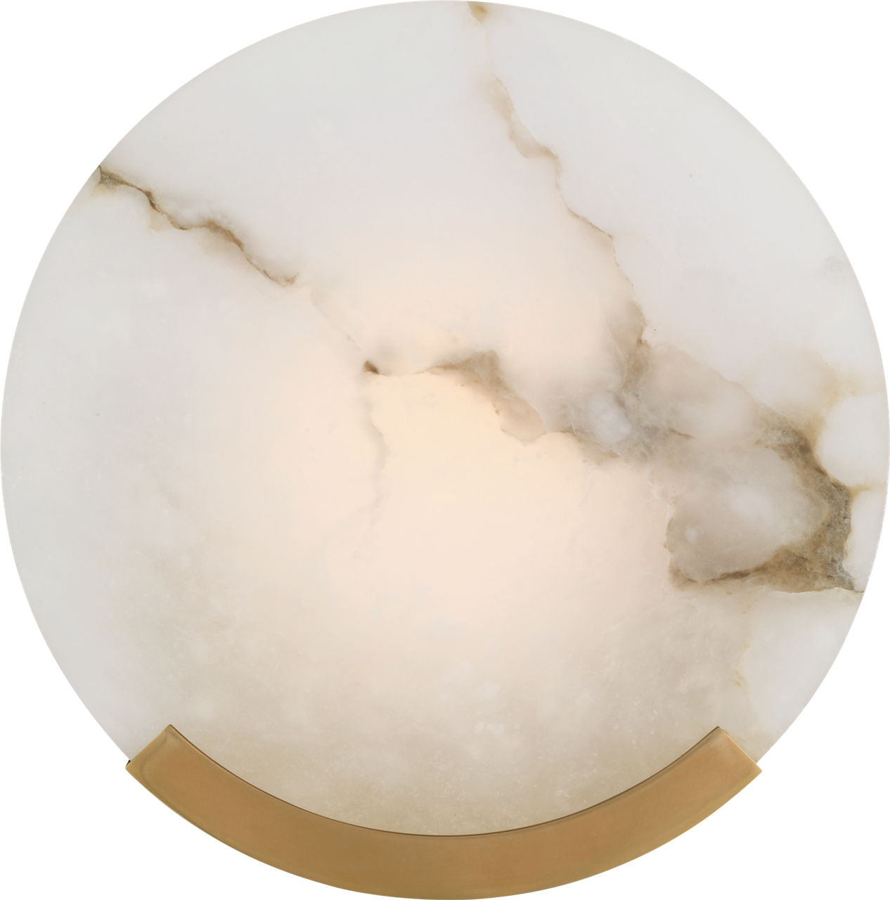 Melange 10" Sconce | Antique-Burnished Brass | Alabaster