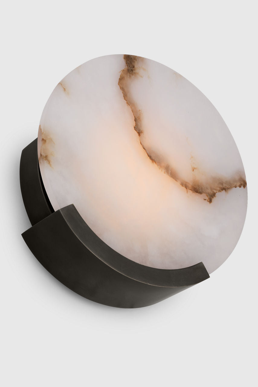Melange 10" Sconce | Bronze | Alabaster