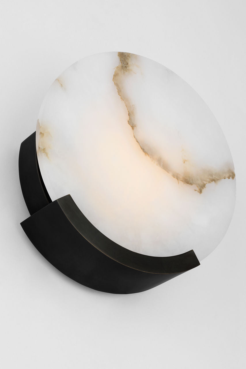 Melange 10" Sconce | Bronze | Alabaster