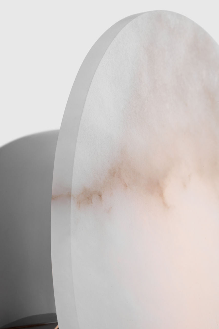 Melange 10" Sconce | Polished Nickel | Alabaster