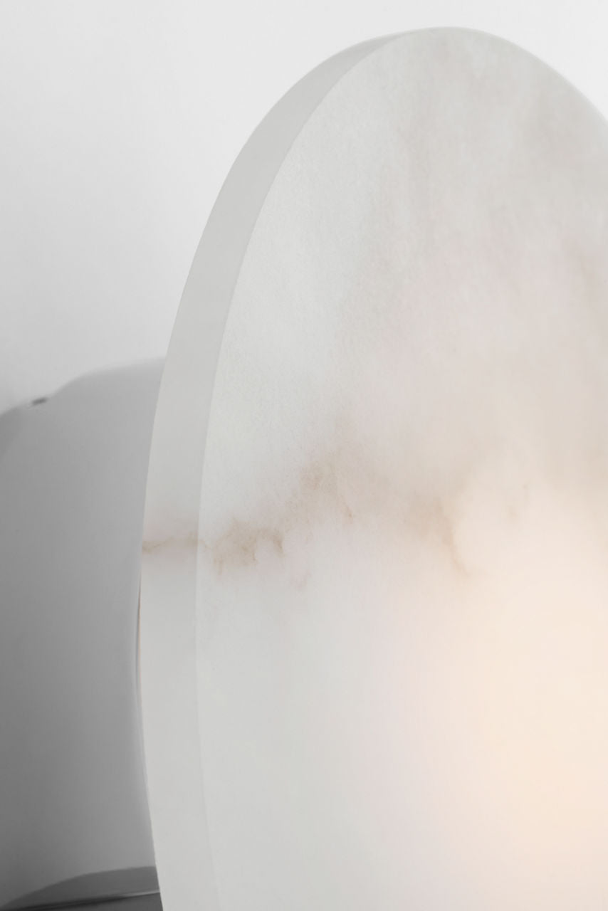Melange 10" Sconce | Polished Nickel | Alabaster