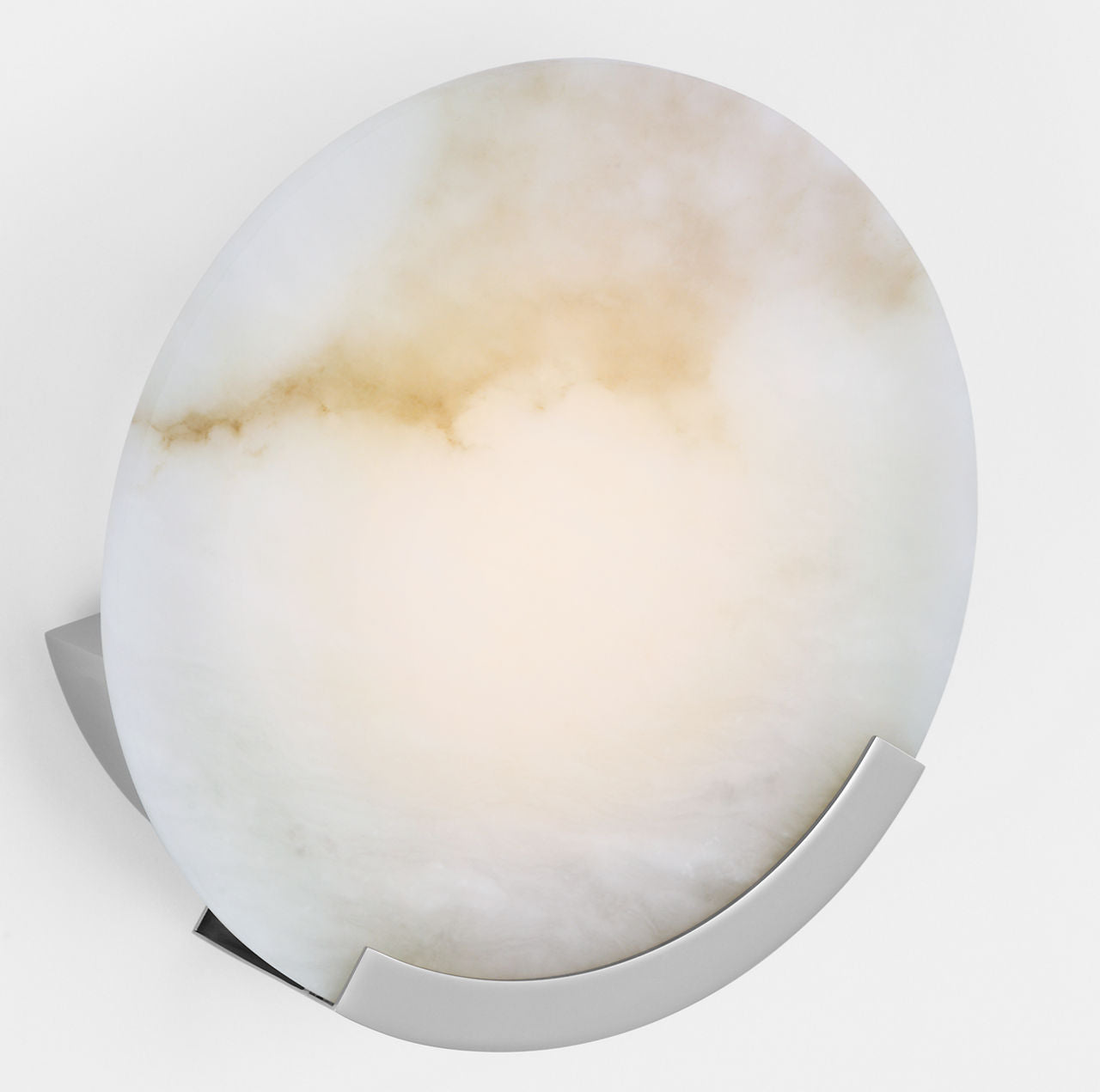 Melange 10" Sconce | Polished Nickel | Alabaster