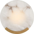 Melange 13" Sconce | Antique-Burnished Brass | Alabaster