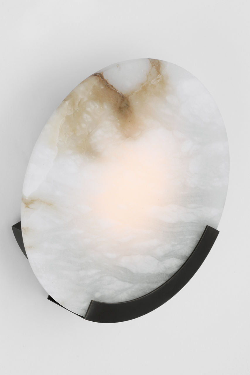 Melange 13" Sconce | Bronze | Alabaster