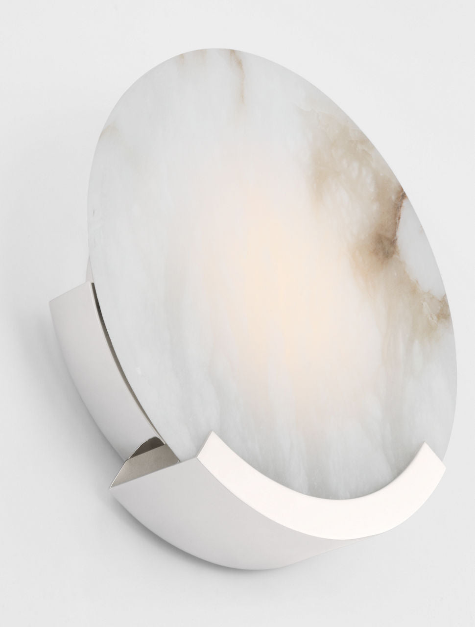 Melange 13" Sconce | Polished Nickel | Alabaster
