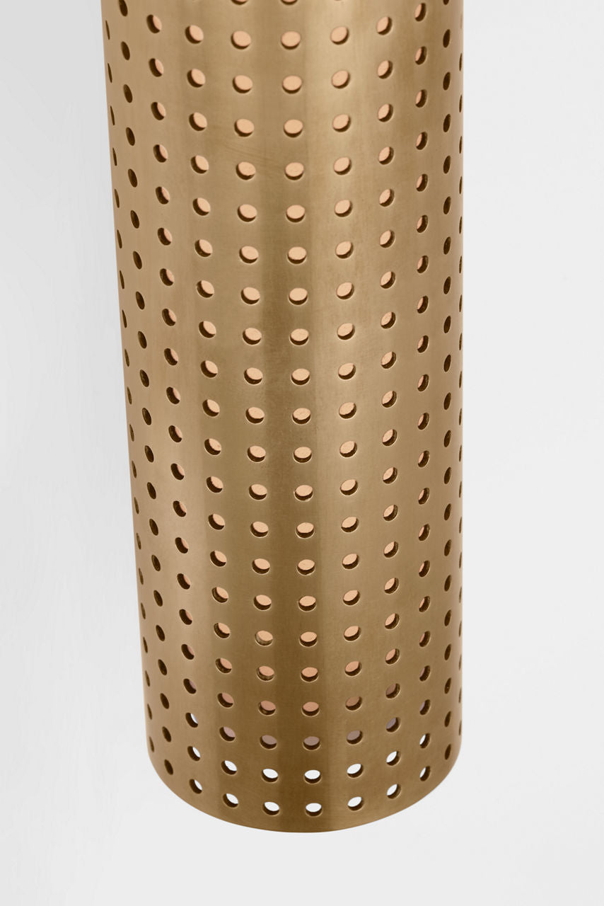 Precision 18" Bullet Sconce | Antique-Burnished Brass | White Glass