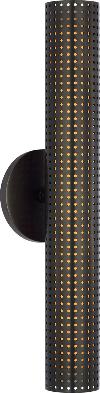 Precision 18" Bullet Sconce | Bronze | White Glass