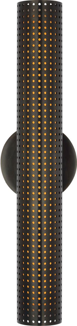 Precision 18" Bullet Sconce | Bronze | White Glass