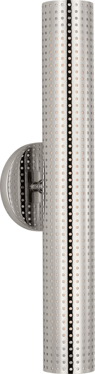 Precision 18" Bullet Sconce | Polished Nickel | White Glass