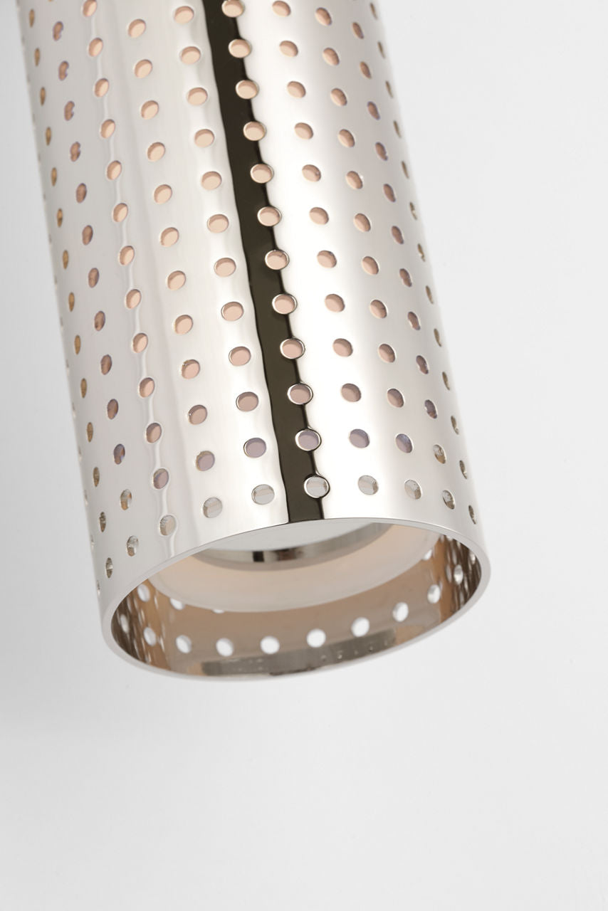 Precision 18" Bullet Sconce | Polished Nickel | White Glass