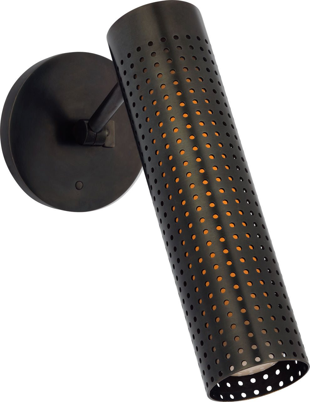 Precision 12" Articulating Sconce | Bronze | White Glass