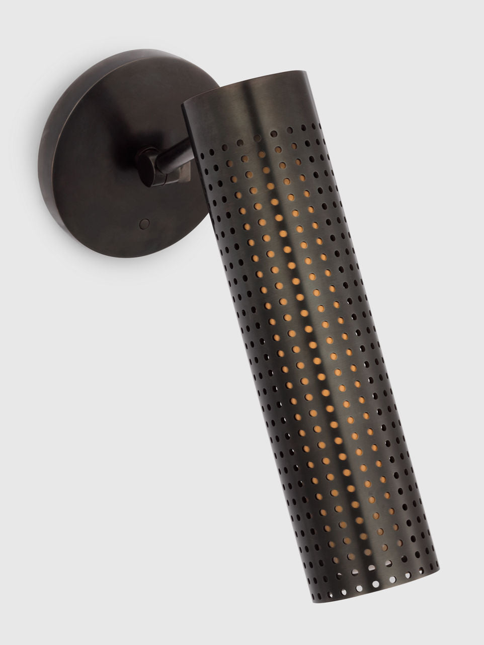 Precision 12" Articulating Sconce | Bronze | White Glass