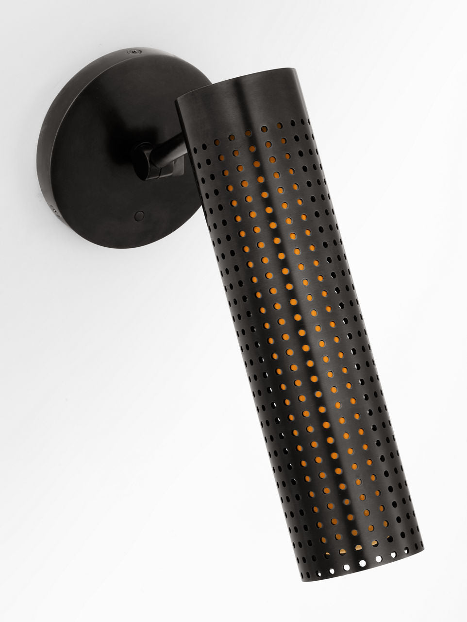 Precision 12" Articulating Sconce | Bronze | White Glass
