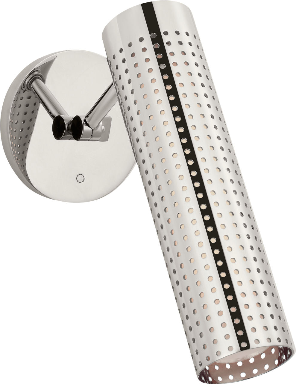 Precision 12" Articulating Sconce | Polished Nickel | White Glass