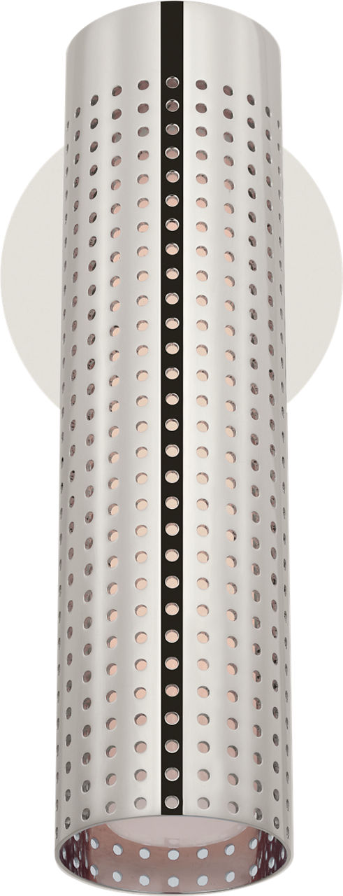 Precision 12" Articulating Sconce | Polished Nickel | White Glass