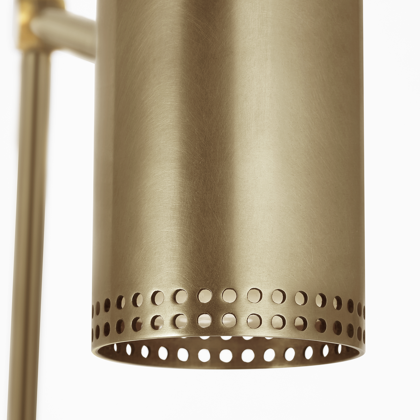 Precision 5" Double Library Light | Antique-Burnished Brass | White Glass