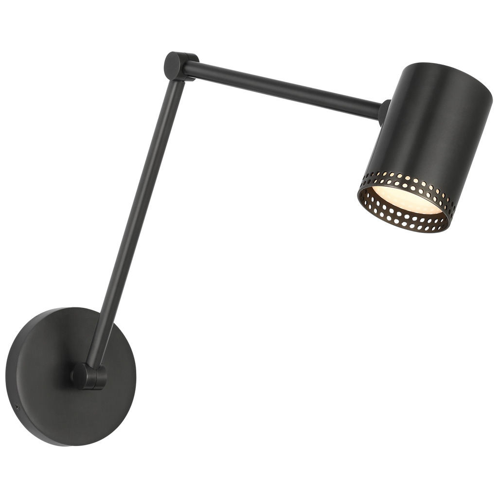 Precision 5" Double Library Light | Bronze | White Glass