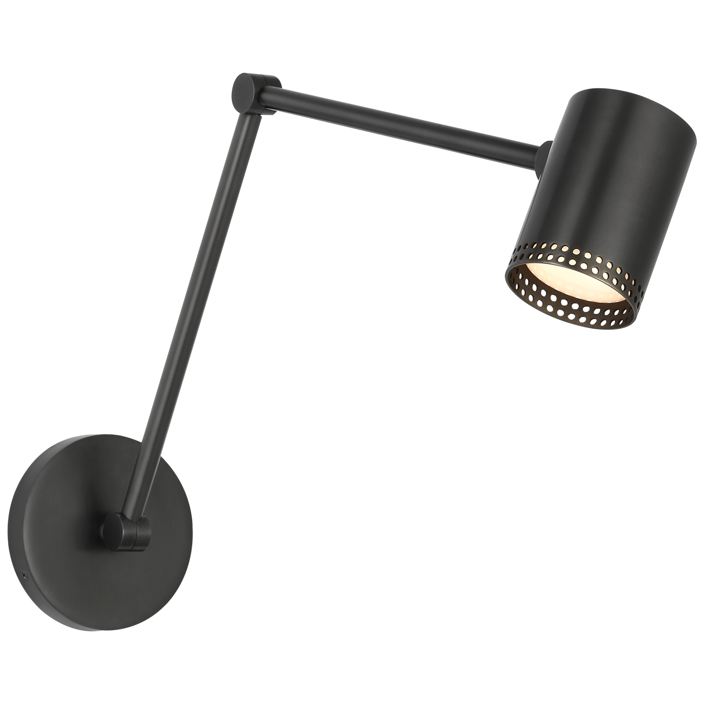 Precision 5" Double Library Light | Bronze | White Glass