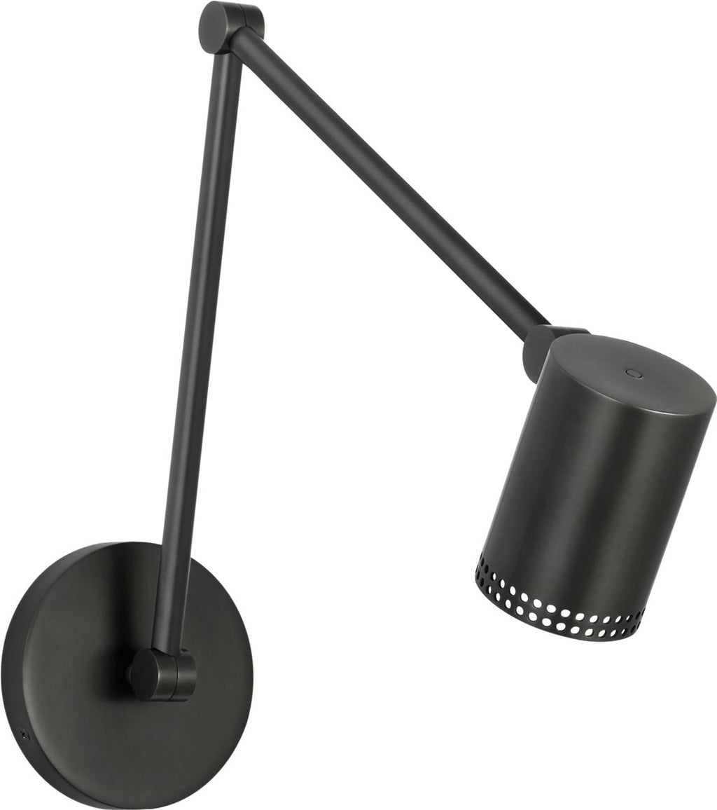 Precision 5" Double Library Light | Bronze | White Glass