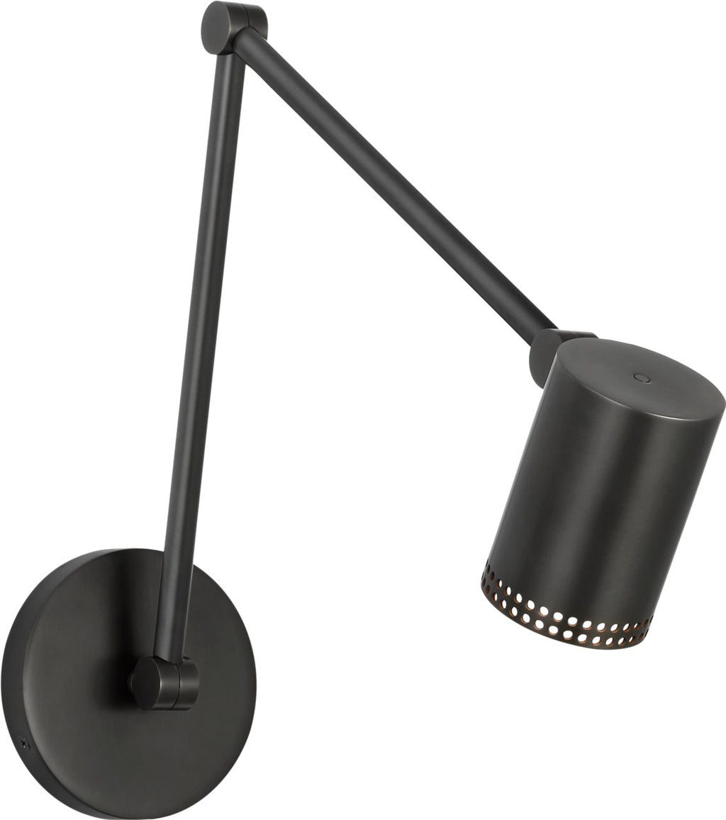 Precision 5" Double Library Light | Bronze | White Glass