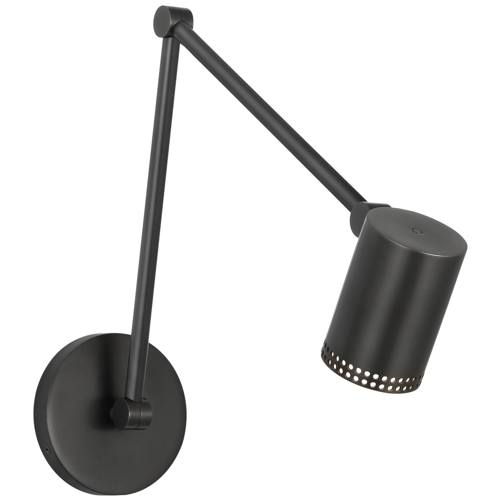 Precision 5" Double Library Light | Bronze | White Glass