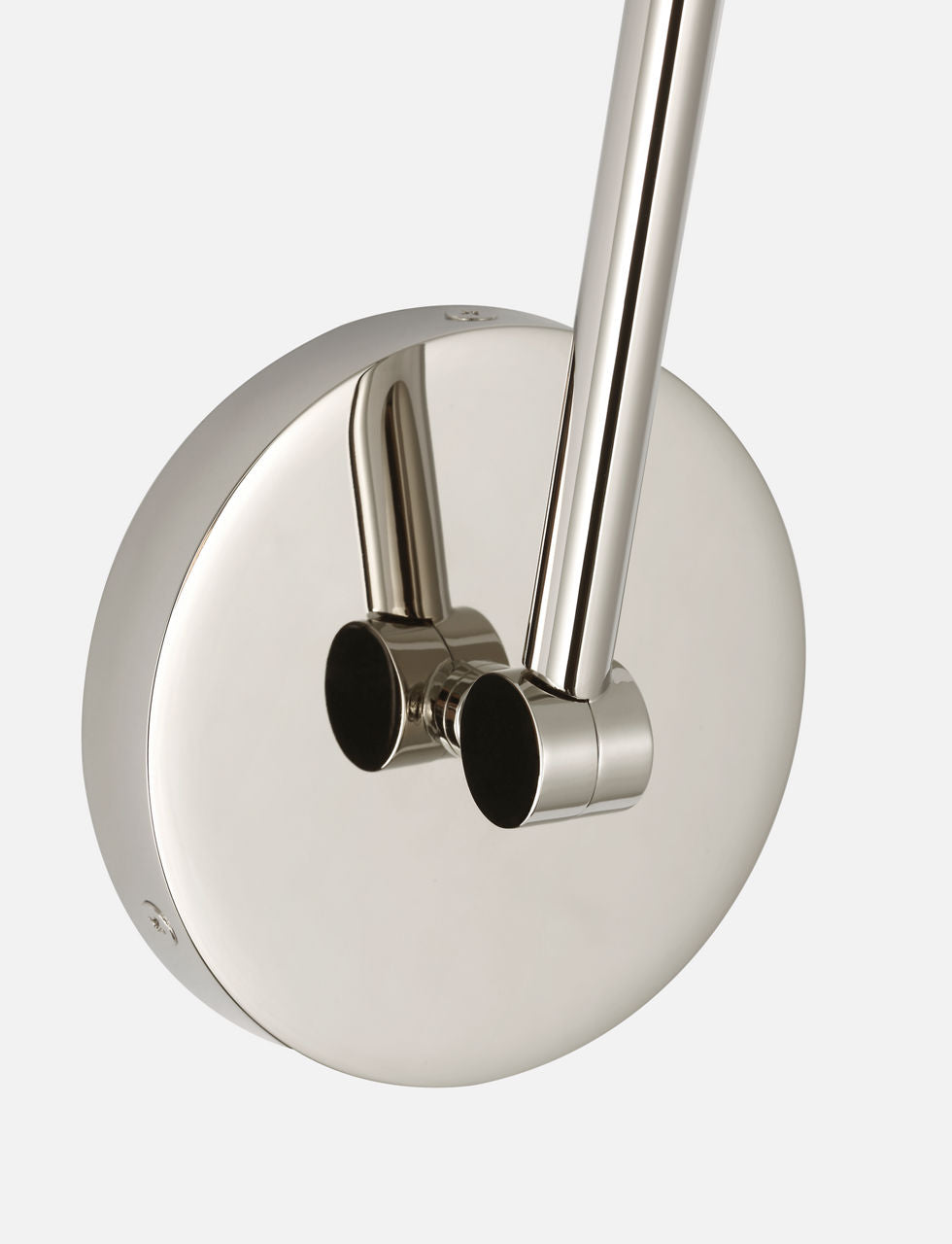 Precision 5" Double Library Light | Polished Nickel | White Glass