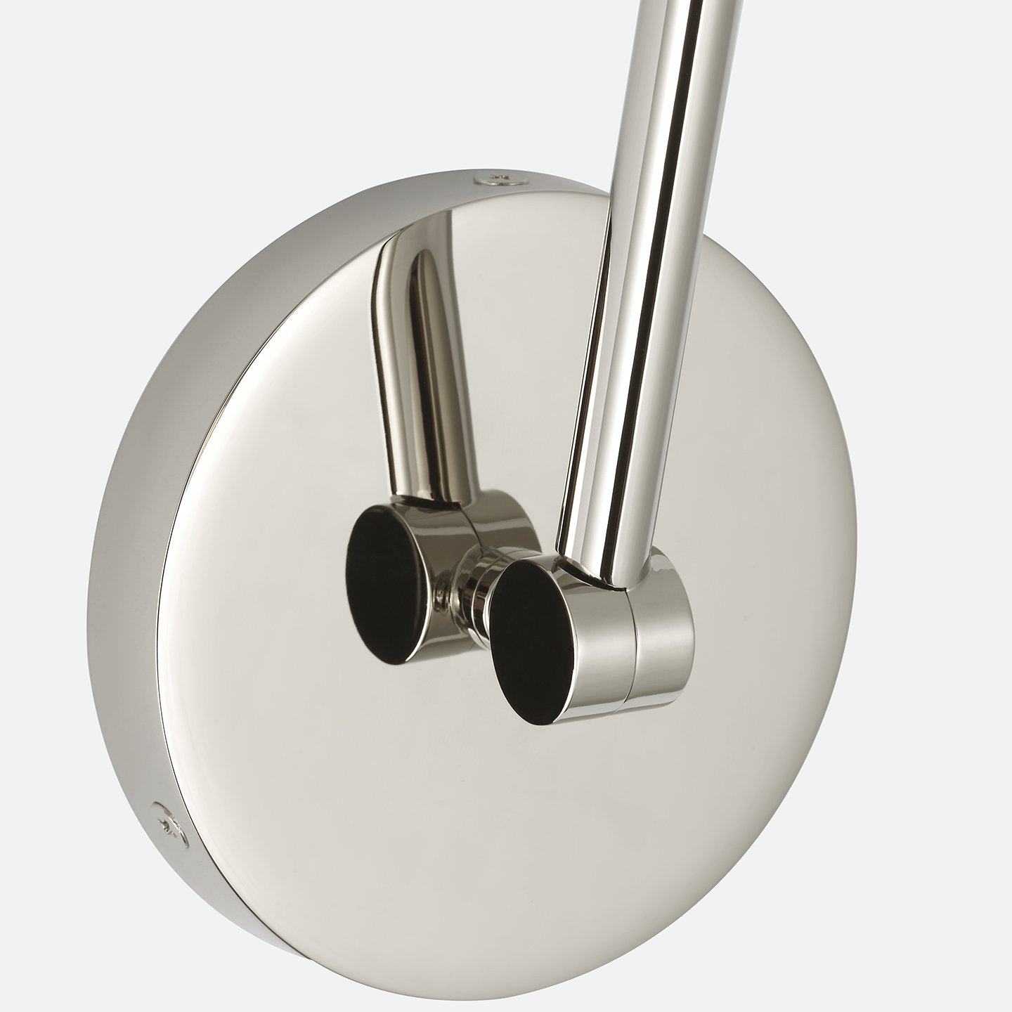Precision 5" Double Library Light | Polished Nickel | White Glass