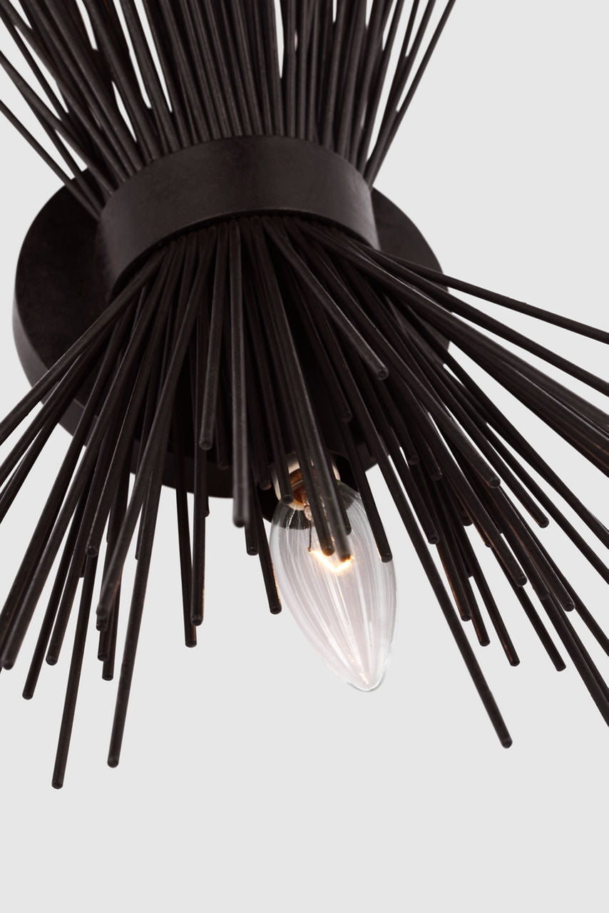 Strada Medium Sconce | Aged Iron
