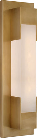 Covet 16" Bracketed Bath Light | Antique-Burnished Brass | Alabaster