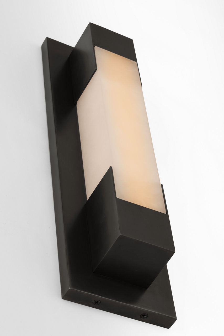 Covet 16" Bracketed Bath Light | Bronze | Alabaster