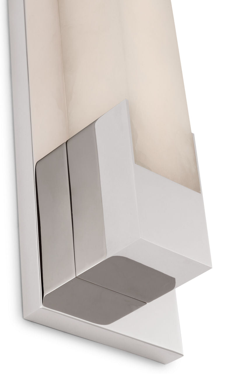 Covet 16" Bracketed Bath Light | Polished Nickel | Alabaster