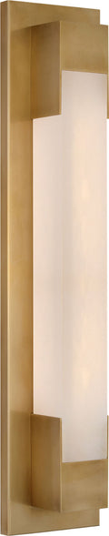 Covet 21" Bracketed Bath Light | Antique-Burnished Brass | Alabaster