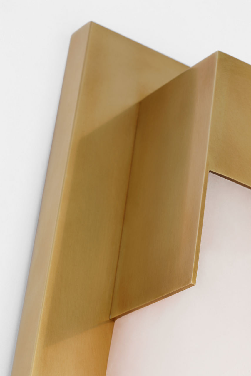 Covet 21" Bracketed Bath Light | Antique-Burnished Brass | Alabaster