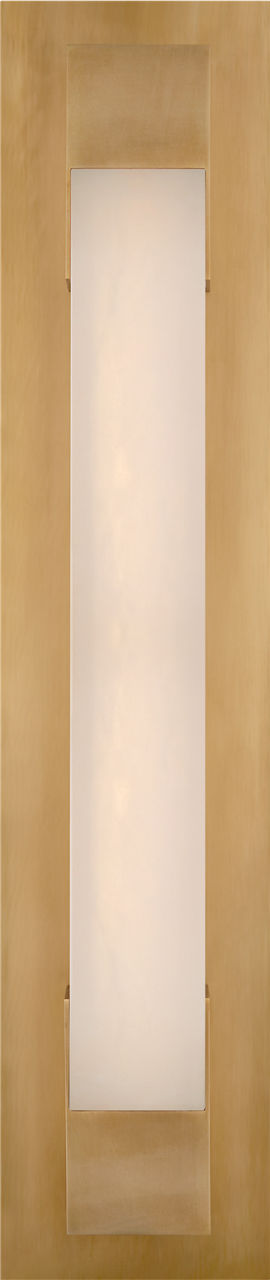 Covet 21" Bracketed Bath Light | Antique-Burnished Brass | Alabaster