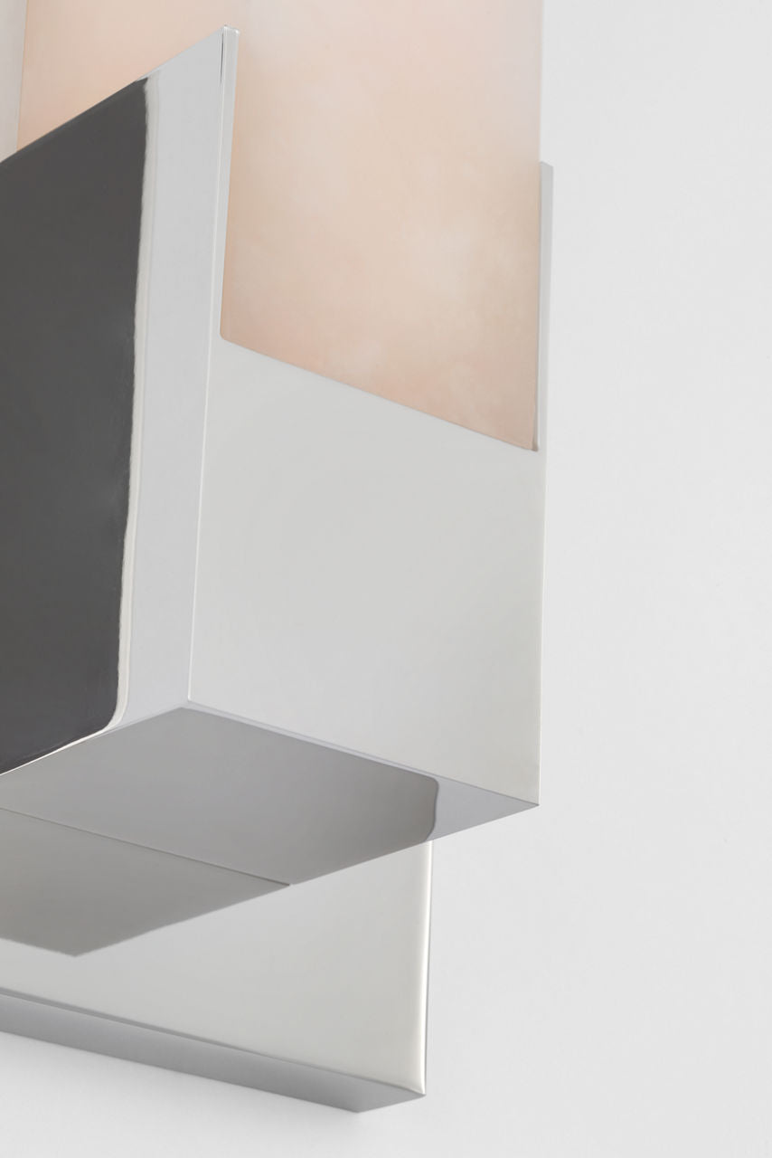 Covet 21" Bracketed Bath Light | Polished Nickel | Alabaster