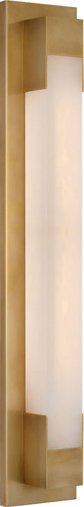 Covet 26" Bracketed Bath Light | Antique-Burnished Brass | Alabaster