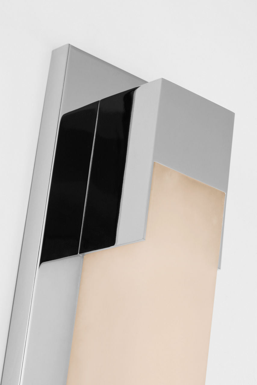 Covet 26" Bracketed Bath Light | Polished Nickel | Alabaster