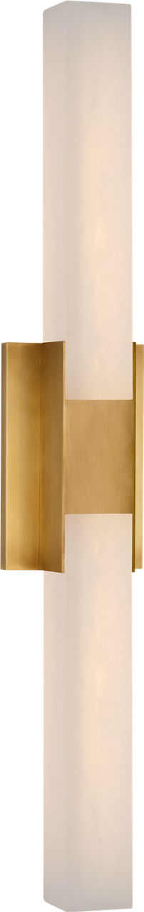 Covet 28" Double Bath Light | Antique-Burnished Brass | Alabaster